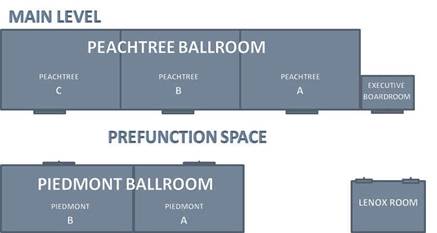 map of Double Tree Hilton Atlanta-Buckhead